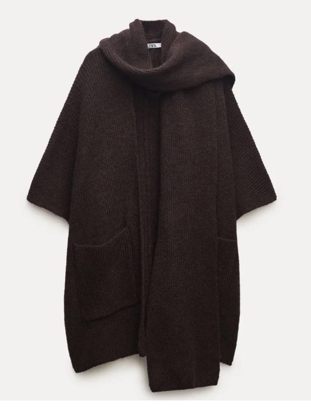 Zara poncho with scarf